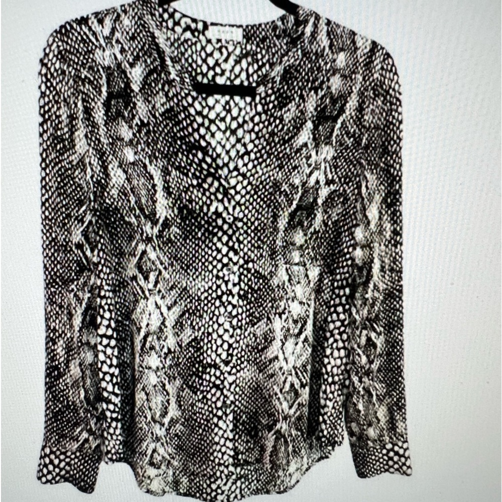 Soft Joie Snake Skin Button up Blouse medium